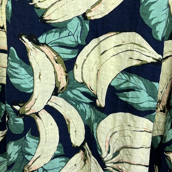 Eva Franco Anthropologie banana print midi skirt - Picture 3 of 7